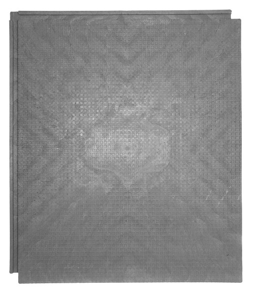 Bodenschutzmatte JAGUAR aus PVC-Recyklat, 97 x 83 cm (ca. 0.80 m²), 27 mm hoch