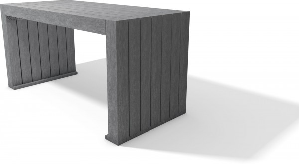 Tisch AARAU, grau, 150 cm lang, 67 cm breit, 75 cm hoch