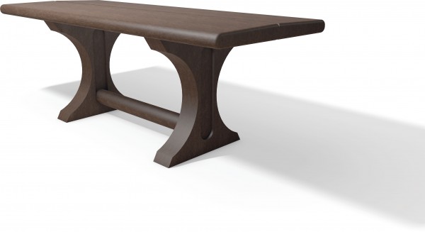 Tisch BREMGARTEN, braun, 2.00 m lang, 80 cm breit, 76 cm hoch
