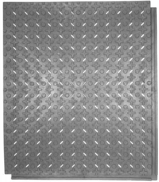 Bodenschutzmatte PUMA aus PVC-Recyklat, 97 x 83 cm (ca. 0.80 m²), 37 mm hoch